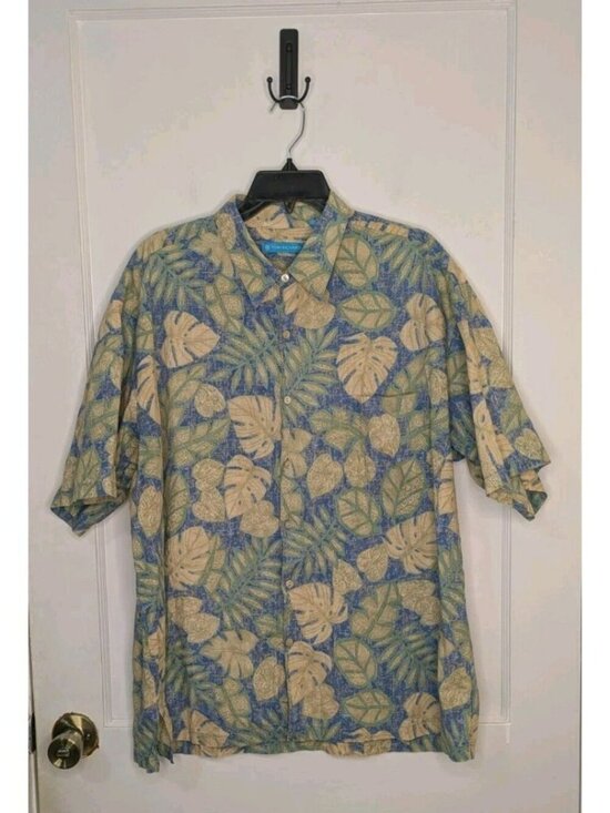 Tori Richard Other - Size 2XL Tori Richard Henna Leaves Printed Hawaiian Shirt 100% Cotton Lawn